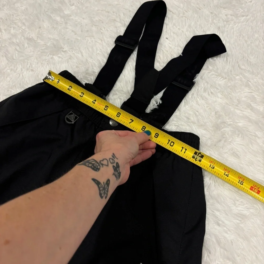 GERRY Performance Black Snow Bib Pants Removable Suspenders Youth Size M 10/12
